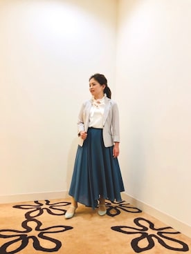 「NARACAMICIE（ナラカミーチェ）のアイテム（テーラードジャケット）」を使った、marineさん（レディース・152cm）の春コーディネート