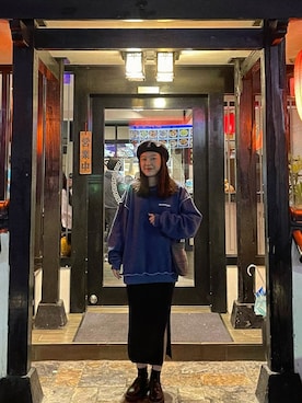 「KANGOL（カンゴール）の[KANGOL]Bamboo Jax Beret/[カンゴール]バンブー メッシュベレー（ハンチング/ベレー帽）」を使った、TYさん（レディース・159cm）の秋コーディネート