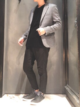 隼さん（メンズ・160cm）の秋コーディネート