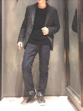 隼さん（メンズ・160cm）の秋コーディネート