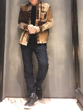 隼さん（メンズ・160cm）の冬コーディネート