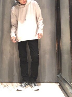 「UNION STATION（ユニオンステーション）のアイテム（その他パンツ）」を使った、隼さん（メンズ・160cm）の冬コーディネート