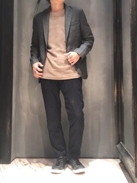 隼さん（メンズ・160cm）の冬コーディネート