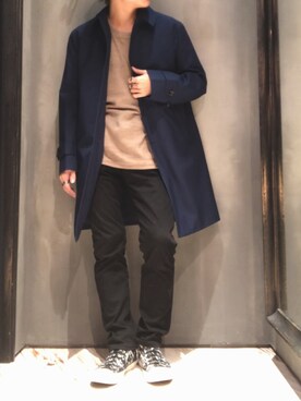 「UNION STATION（ユニオンステーション）のアイテム（その他パンツ）」を使った、隼さん（メンズ・160cm）の冬コーディネート