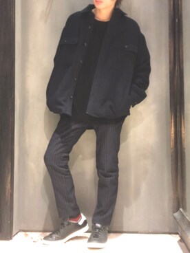 隼さん（メンズ・160cm）の冬コーディネート