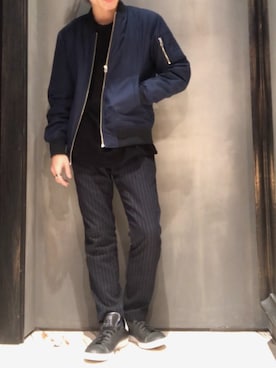 隼さん（メンズ・160cm）の冬コーディネート