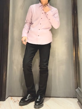 「UNION STATION（ユニオンステーション）のアイテム（その他パンツ）」を使った、隼さん（メンズ・160cm）の冬コーディネート