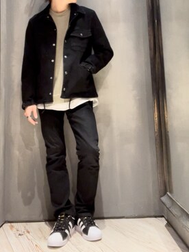 「RATTLE TRAP（ラトルトラップ）のアイテム（その他アウター）」を使った、隼さん（メンズ・160cm）の春コーディネート
