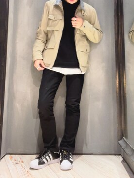 隼さん（メンズ・160cm）の春コーディネート