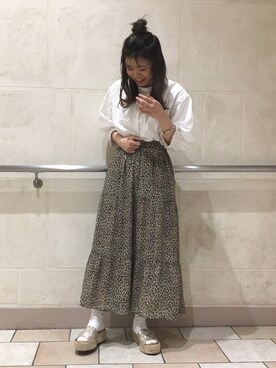 「Another Edition（アナザーエディション）のアイテム（シューズ）」を使った、haimiさん（レディース・160cm）の春コーディネート