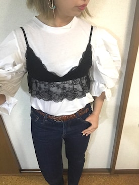 「アイテム（ピアス（両耳用））」を使った、ME♡さん（レディース・154cm・30代）の春コーディネート