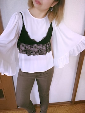 「アイテム（ピアス（両耳用））」を使った、ME♡さん（レディース・154cm・30代）の春コーディネート