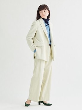 「SIPULI（シプリ）のアイテム（ジャケット/アウター）」を使った、Hiroさん（レディース・165cm）の秋コーディネート