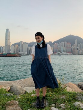 玉 琦さん(レディース・161cm)の冬コーディネート