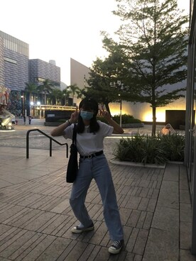 玉 琦さん（レディース・161cm）の冬コーディネート