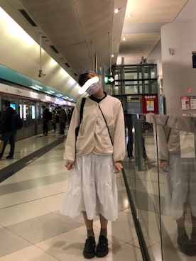 玉 琦さん（レディース・161cm）の冬コーディネート