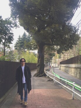「nonnative（ノンネイティブ）のアイテム（モカシン/デッキシューズ）」を使った、zuhhooさん（メンズ・170cm）の春コーディネート