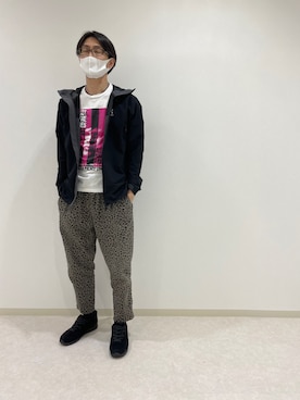 「HALHAM（ハルハム）のアイテム（パンツ）」を使った、Hiroさん（メンズ・179cm）の春コーディネート