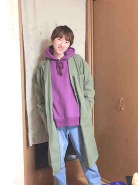 「MURUA（ムルーア）のアイテム（ジャケット/アウター）」を使った、けんすけさん（メンズ・165cm）の冬コーディネート