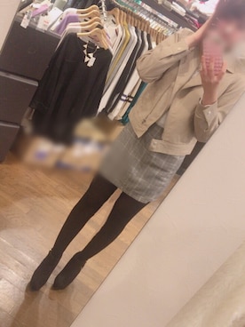 「ESPERANZA（エスペランサ）のアイテム（ブーティ）」を使った、愛華さん（レディース・169cm）の冬コーディネート