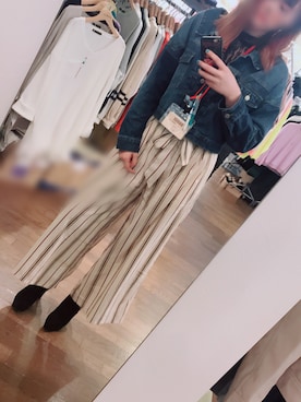 「ESPERANZA（エスペランサ）のアイテム（ブーティ）」を使った、愛華さん（レディース・169cm）の春コーディネート