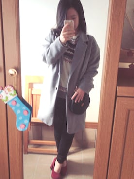 erikaさん（レディース・152cm）の冬コーディネート