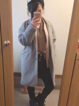 erikaさん（レディース・152cm）の冬コーディネート