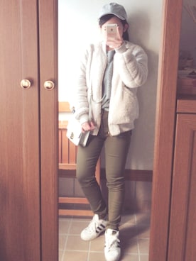 「CACTUS（カクタス）のアイテム」を使った、erikaさん（レディース・152cm）の冬コーディネート