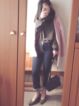 erikaさん（レディース・152cm）の冬コーディネート