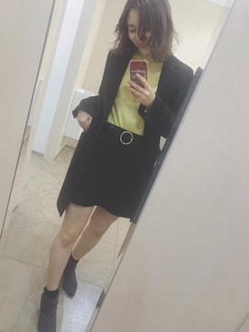 「PAGEBOY（ページボーイ）のアイテム（ピーコート）」を使った、みゆさん（レディース・163cm）の冬コーディネート