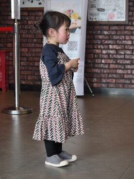 「xpdのアイテム（ワンピース、その他）」を使った、Aimiさん（レディース）の冬コーディネート