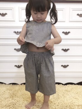 「xxbyのアイテム（トップス、ブラック系）」を使った、Aimiさん（レディース）の春コーディネート