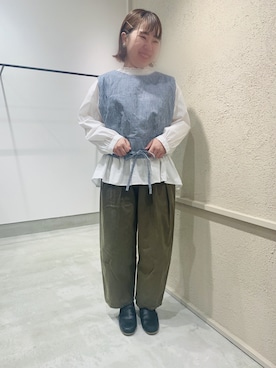 「chambre de charme（シャンブルドゥシャーム）のアイテム（トップス）」を使った、かなさん（レディース・155cm）の冬コーディネート