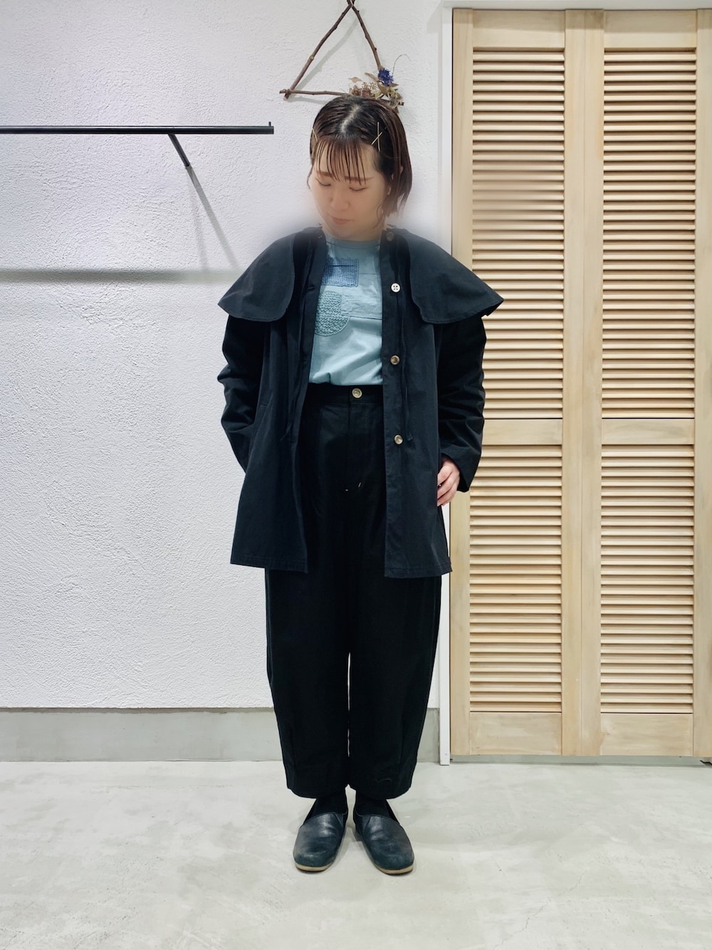 Malle ハイカウントコンパクトギャバフロックコート｜ファッション