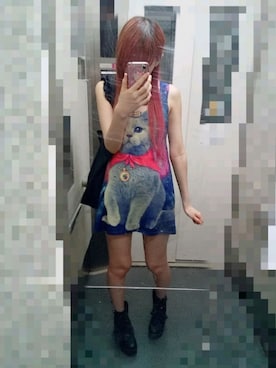 「ミニワンピ」｜†りりにゃん†さん（レディース・159cm）の夏コーディネート