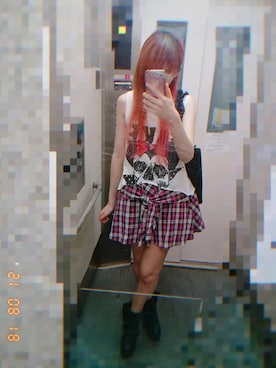 「グラッドニュース」｜†りりにゃん†さん（レディース・159cm）の夏コーディネート