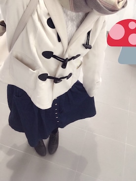 「Honeys（ハニーズ）のアイテム（ダッフルコート）」を使った、さしみんさん（レディース・158cm）の冬コーディネート