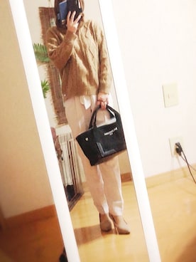 「JUSGLITTY（ジャスグリッティー）のアイテム（パンツ）」を使った、rina**kooさん（レディース・158cm）の冬コーディネート