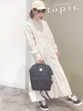 バックパック リュックを使った ワンピース スニーカー のコーディネート一覧 Wear