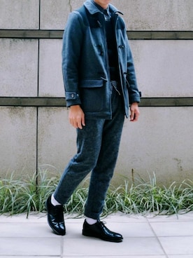 「amber（アンバー）のアイテム」を使った、Thinkin さん（メンズ・180cm）の秋コーディネート