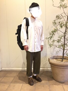 「かふんつらい」｜けーい。さん（メンズ・176cm）の春コーディネート