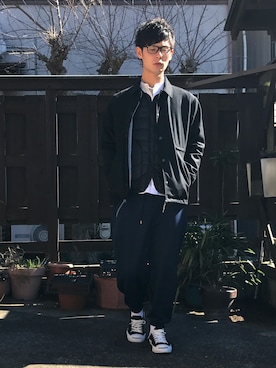 「CONVERSE（コンバース）のCONVERSE コンバース ジャック パーセル / JACK PURCEL（スニーカー）」を使った、shuntaさん（メンズ・173cm）の冬コーディネート