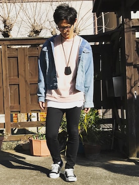 「CONVERSE（コンバース）のCONVERSE コンバース ジャック パーセル / JACK PURCEL（スニーカー）」を使った、shuntaさん（メンズ・173cm）の春コーディネート