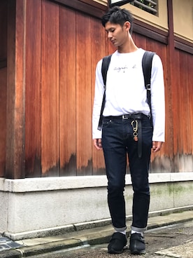 「MSPC（エムエスピーシー）のアイテム」を使った、shuntaさん（メンズ・173cm）の秋コーディネート