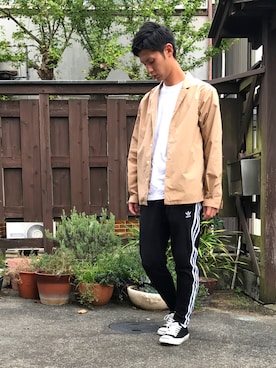 「CONVERSE（コンバース）のCONVERSE コンバース ジャック パーセル / JACK PURCEL（スニーカー）」を使った、shuntaさん（メンズ・173cm）の秋コーディネート