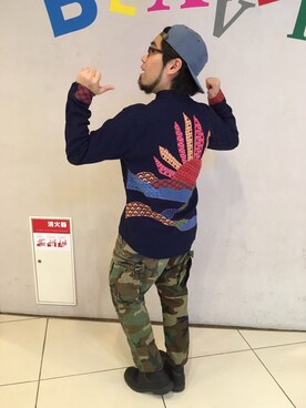 「Blundstone（ブランドストーン）のBlundstone/ブランドストーン　ｻｲﾄﾞｺﾞｱﾌﾞｰﾂ Men's（ブーツ）」を使った、maeyamaさん（メンズ・170cm）の冬コーディネート