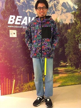 「MANASTASH（マナスタッシュ）のアイテム（スニーカー）」を使った、maeyamaさん（メンズ・170cm）の秋コーディネート
