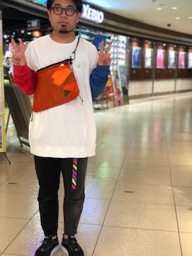 「is-ness（イズネス）のアイテム」を使った、maeyamaさん（メンズ・170cm）の夏コーディネート