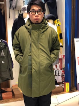 「MANASTASH（マナスタッシュ）のアイテム（モッズコート）」を使った、maeyamaさん（メンズ・170cm）の秋コーディネート
