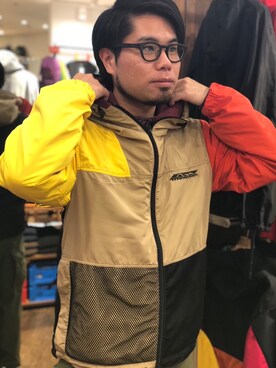「MANASTASH（マナスタッシュ）のアイテム（ジャケット/アウター）」を使った、maeyamaさん（メンズ・170cm）の冬コーディネート